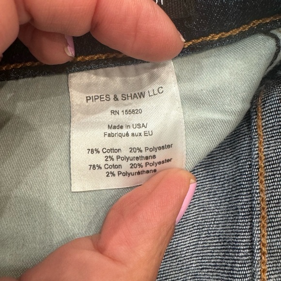 Stylish Blue Jeans with Red Stripe - Picture 8 of 10